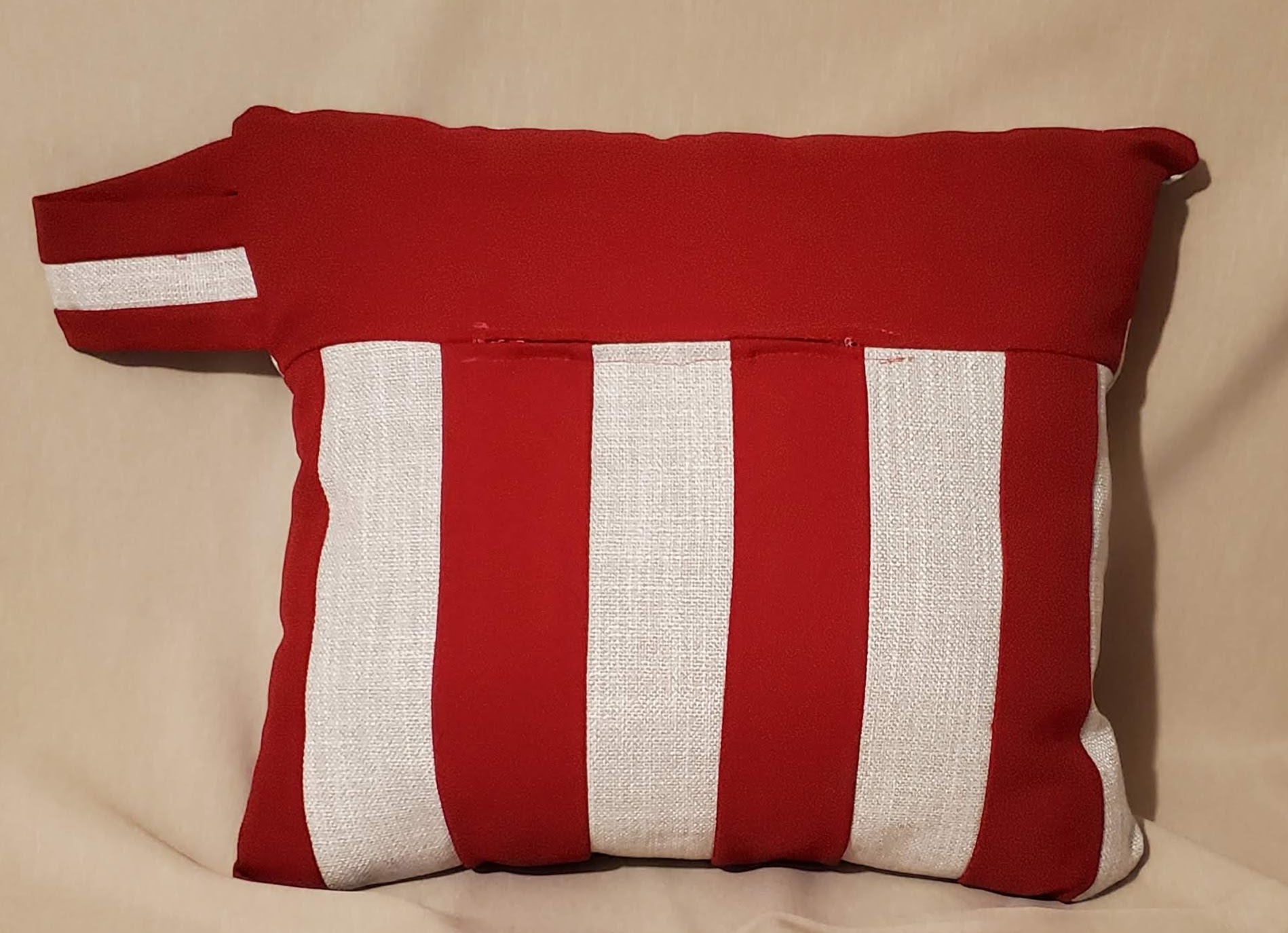 The Crimson Stripe Handle Pillow - Image 2
