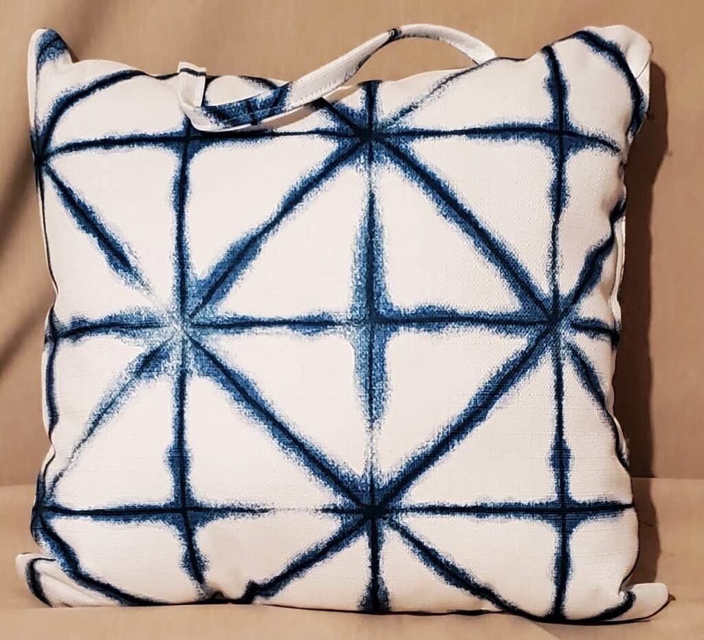 The Indigo Star Handle Pillow