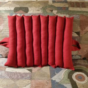 The Crimson Fold Pillow