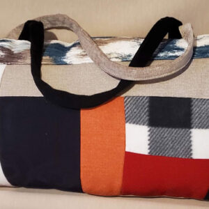 The patchwork handle pillow