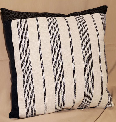 Almost blue side show pillow