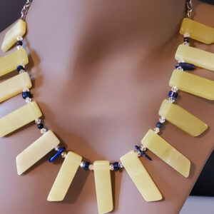 Lemon Jade Spike Necklace