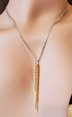 The Stainless Steel Dangle necklace