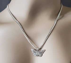 Stainless Steel Butterfly Necklace