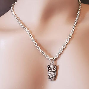 Stainless Steel Owl Necklace