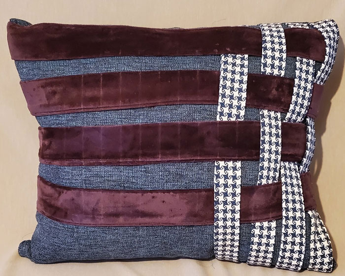 The Denim Houndstooth Pillow