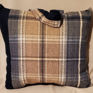 The Oxford Plaid Handle Pillow