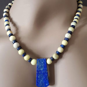 Blue Lapis Drop Necklace