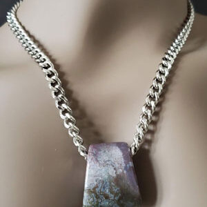 The Lavender Agate Stone Necklace
