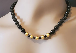 Black and Gold Necklace