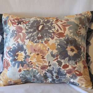 The Blue Ruffle Autumn Pillow